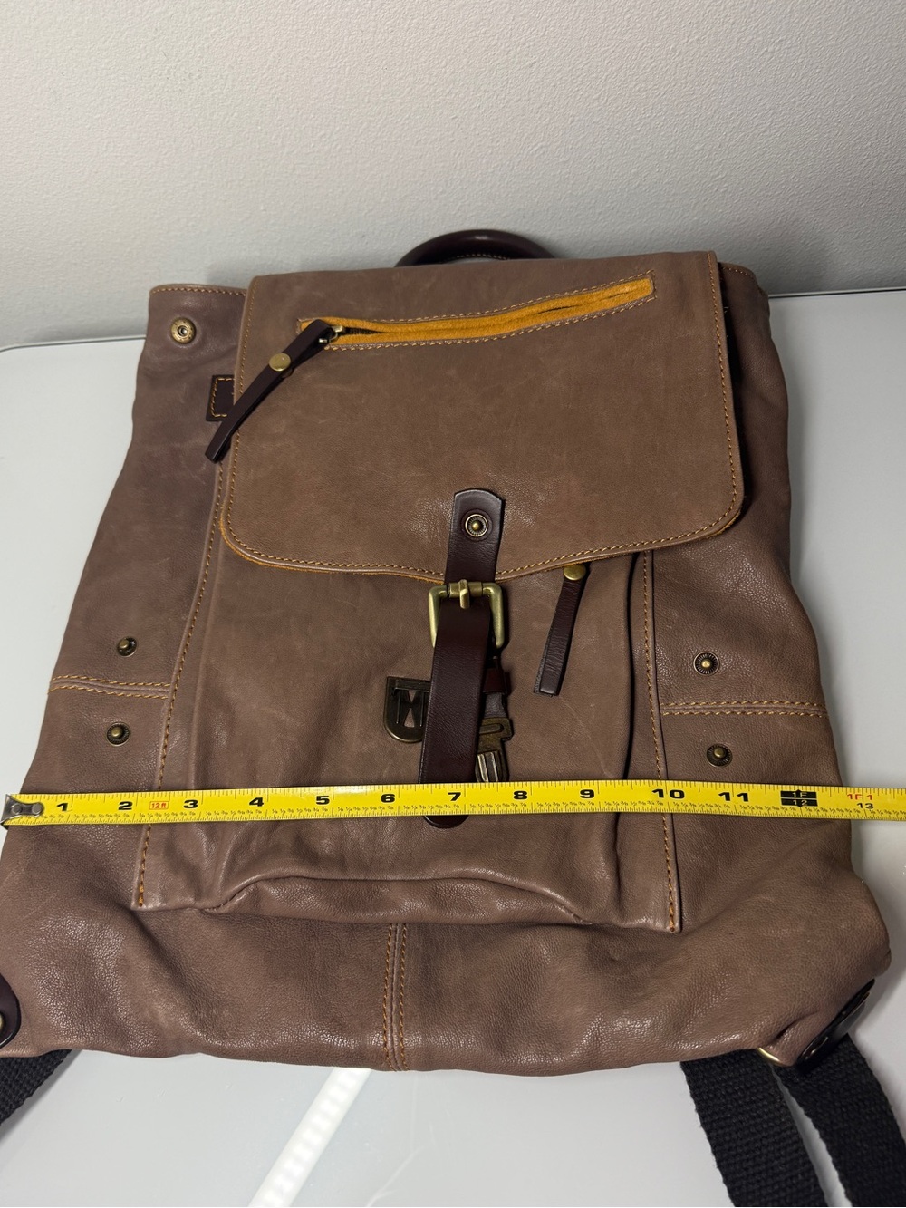 Made in Italy 100% Genuine Leather Backpack Rucksack - Picture 5 of 6